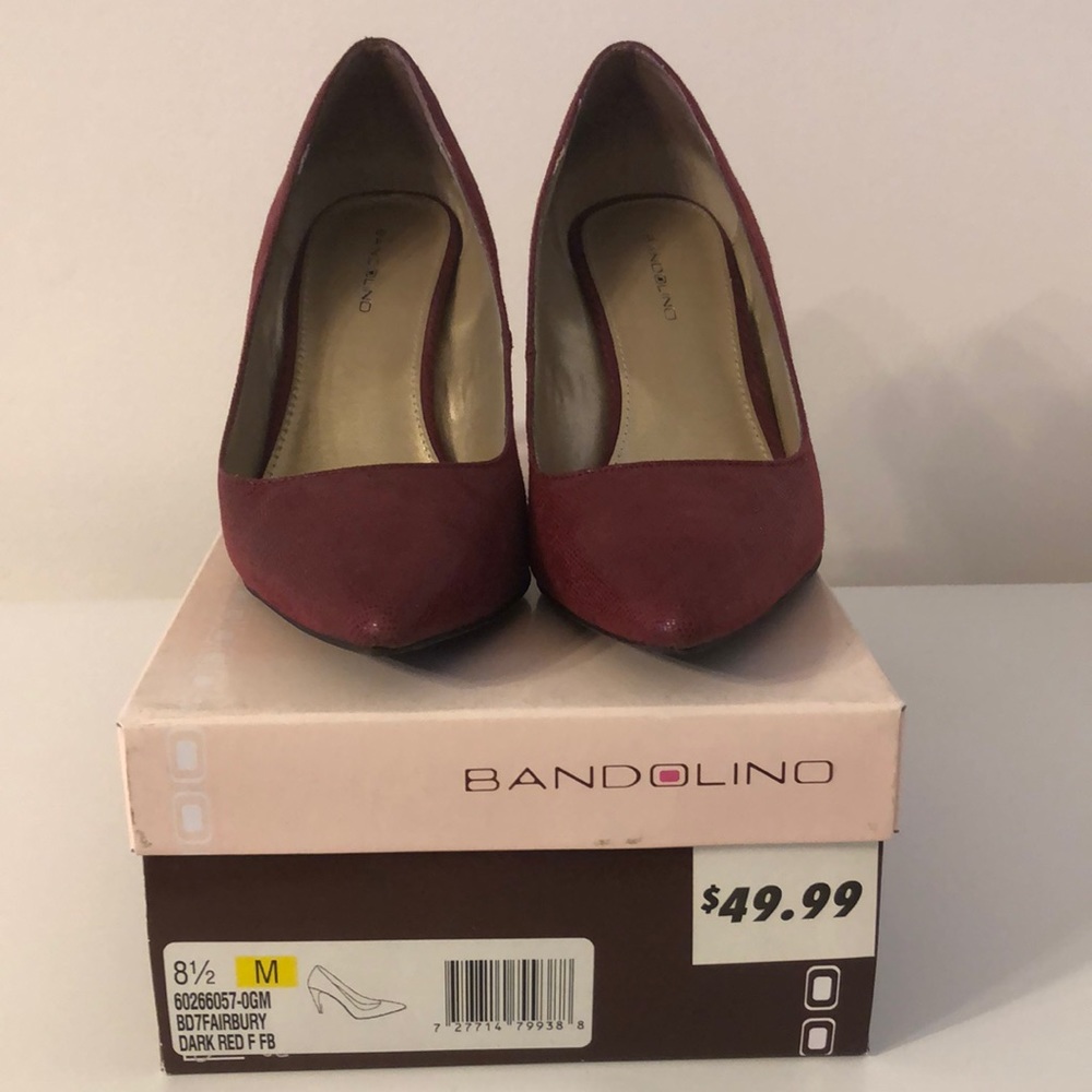 Bandolino Dark Red Heels